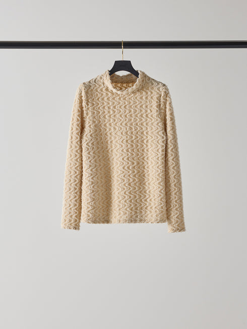 【 予約:8月中旬 】シアーファーハイネックTOPS /M253-83012